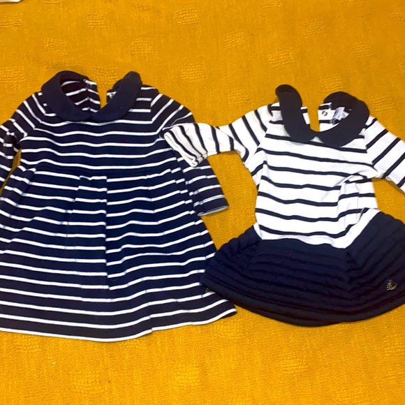 petit bateau 2 dresses & 2tights BUNDLE - Picture 2 of 8